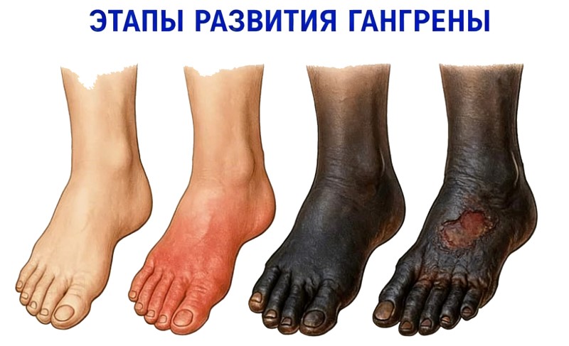 Гангрена ноги Гангрена ноги