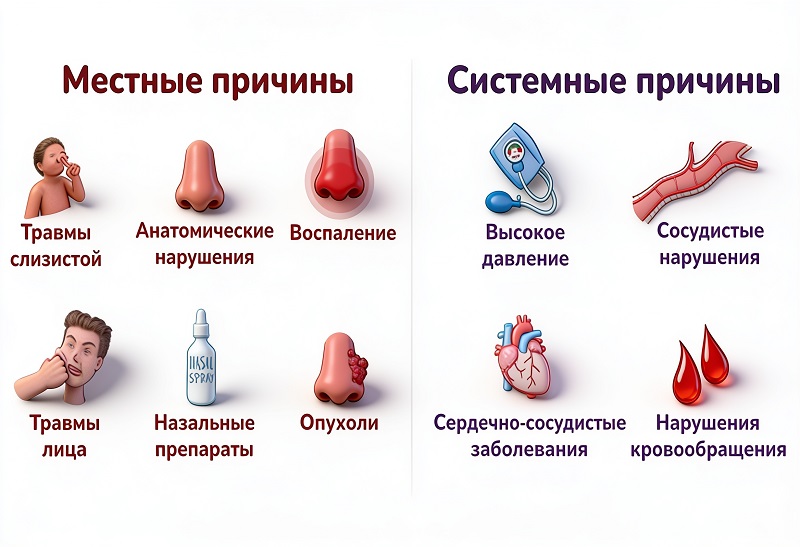 Причины нововых кровотечений Причины нововых кровотечений